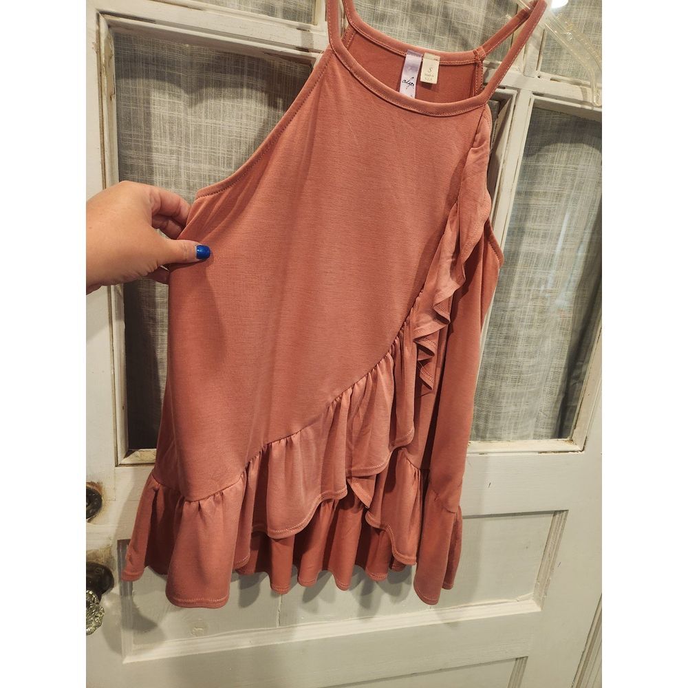 Alya Ruffled Tank Top Women's Size Small - Picture 2 of 5
